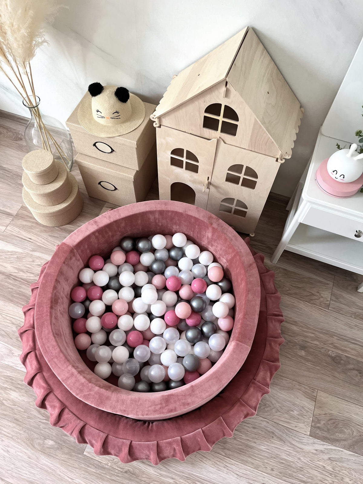 Velvet Baby Ball Pit with Balls lifestyle photo