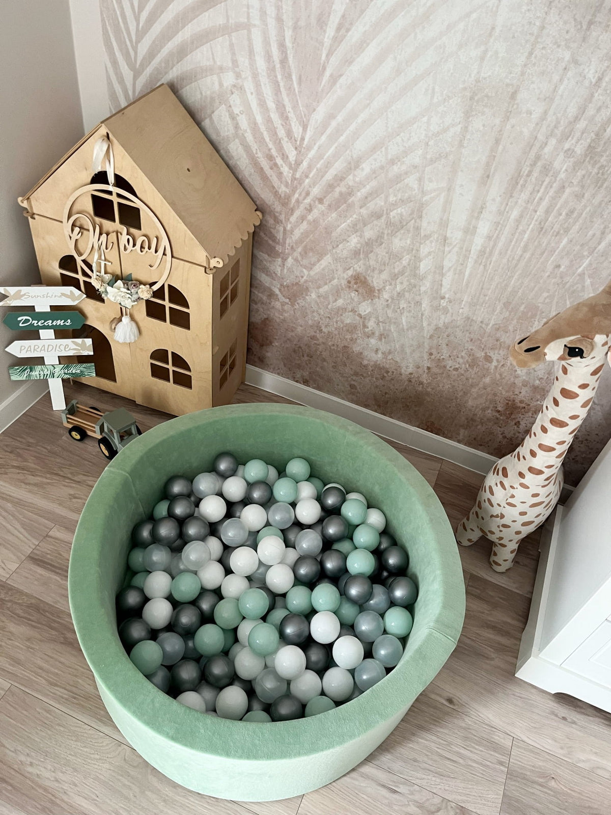 Velvet Baby Ball Pit with Balls lifestyle photo