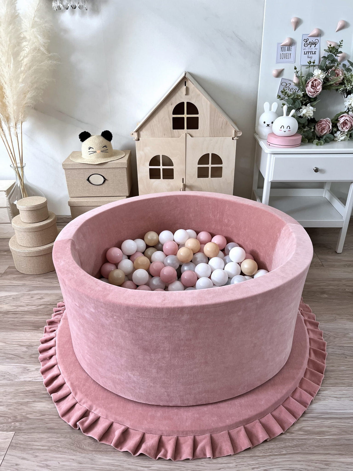 Velvet Baby Ball Pit with Balls lifestyle photo