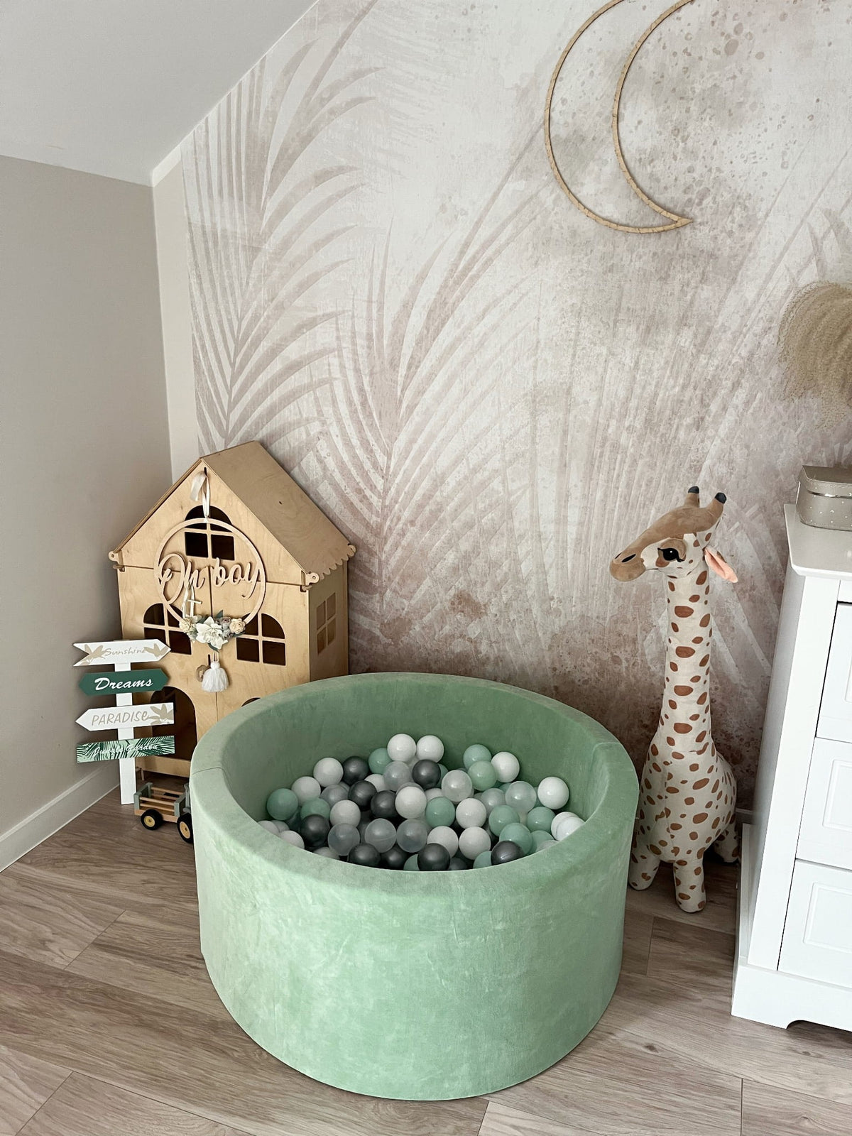 Velvet Baby Ball Pit with Balls lifestyle photo